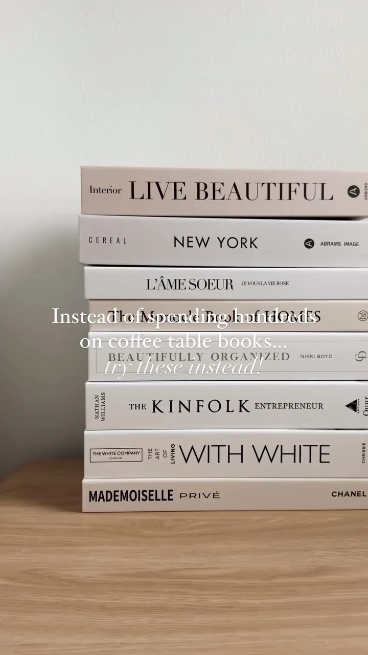 8 books for the price of one?! 🤯 Yes please!

I love a good coffee table book, but hate spending upwards of $100+ just to furnish a bookshelf with a few stacks of books…

Which is why these faux coffee table books from Amazon are genius! 🙌🏼

They’re perfect for decorating shelves, console tables, coffee tables, etc. I was pleasantly surprised how realistic the spines look and how sturdy these are!

Comment SHOP and I’ll send you the link!

Direct link to shop: https://liketk.it/4WOwK

Follow along @kelseykooima for more affordable home finds 🤍

#neutralhome #neutralhomedecor #simplehomestyle #simplehome #smallhouse #smallhomeliving #apartmentdecor #affordablehomedecor #targethome #amazonhome #neutralhomeedit #minimalhome #minimalhomedecor

#LTKFindsUnder50 #LTKHome #LTKSaleAlert