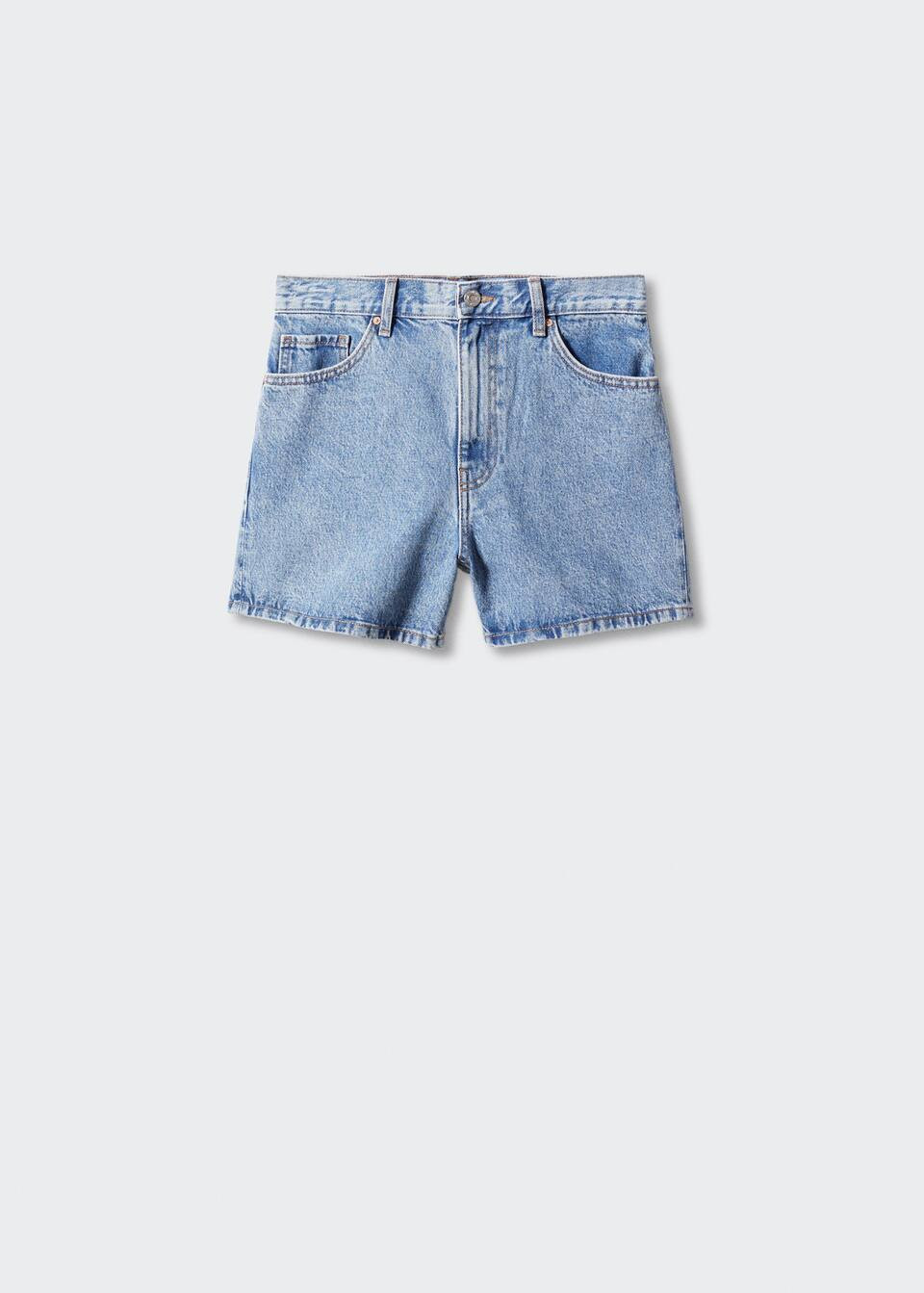 Short jean taille haute -  Femme | Mango France | MANGO (FR)