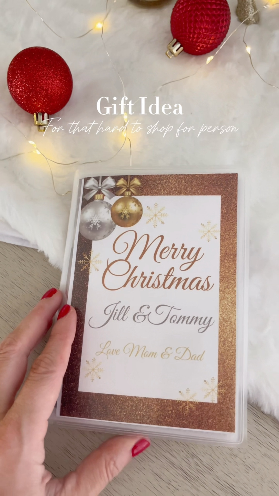 Fun way to give gift cards! Or for when you don’t know what to give someone!
Fill with gift cards for all of there favorite spots!


#LTKSeasonal #LTKHoliday #LTKGiftGuide