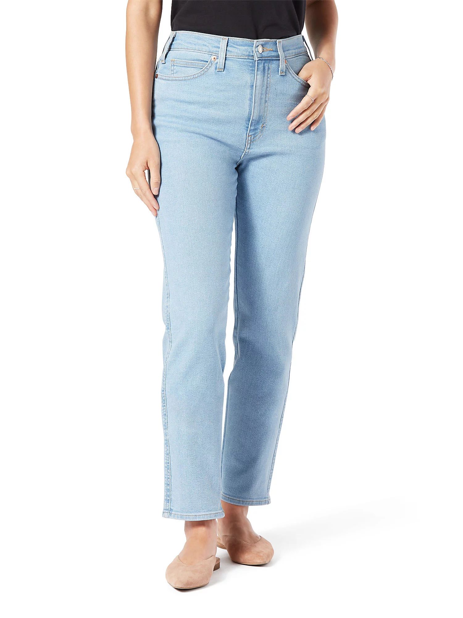 Signature by Levi Strauss & Co.™ Women's Heritage High-Rise Straight Jeans - Walmart.com | Walmart (US)