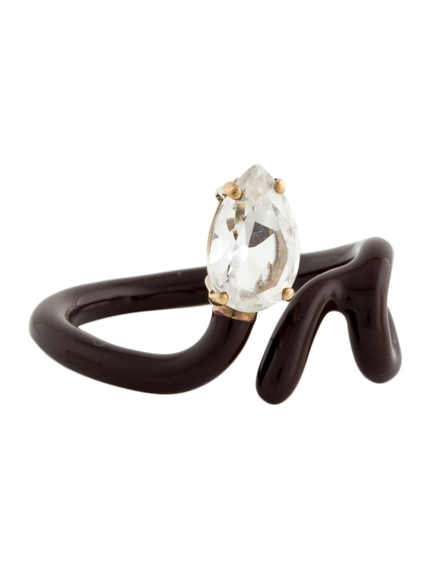 Quartz & Enamel Baby Vine Ring | The RealReal