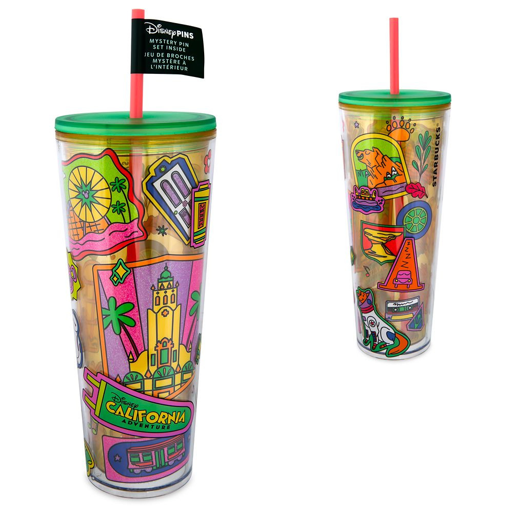 Disney California Adventure Starbucks® Travel Tumbler with Mystery Pin Blind Pack – 2-Pc. | Disney Store
