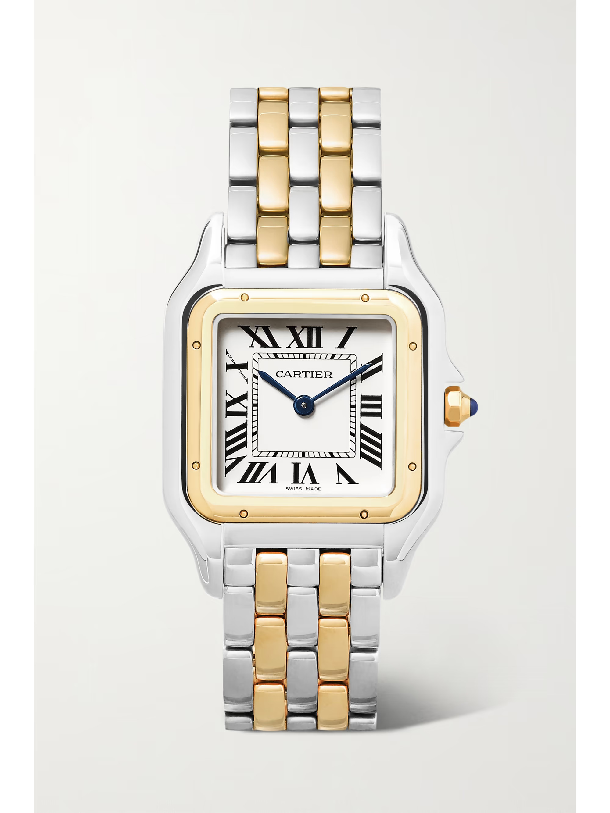 Panthère de Cartier 27mm medium 18-karat gold and stainless steel watch | NET-A-PORTER (US)