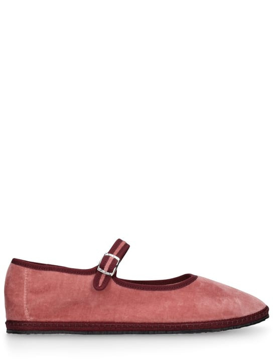10mm Marie Antoinette velvet slippers | Luisaviaroma