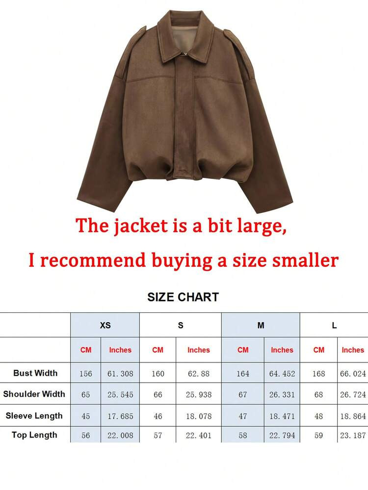 Women's Bomber Jacket Spring Coat Loose Long Sleeves Zip Vintage Jacket Ladies New Jacket Green O... | SHEIN