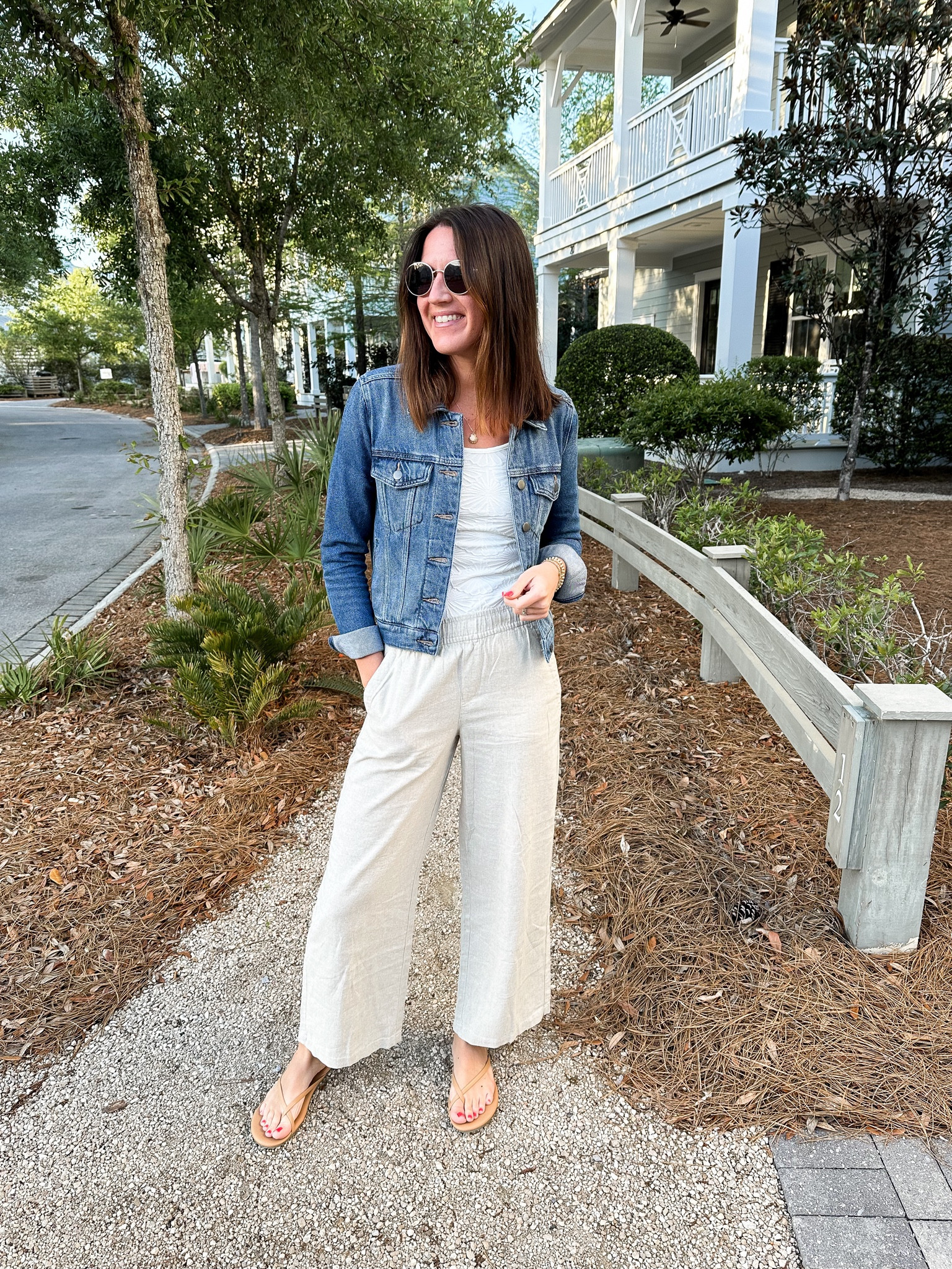 Last nights outfit for a sunset beach walk 

Tee - small
Jacket - small
Pants - xs regular length 


#LTKfindsunder50 #LTKmidsize