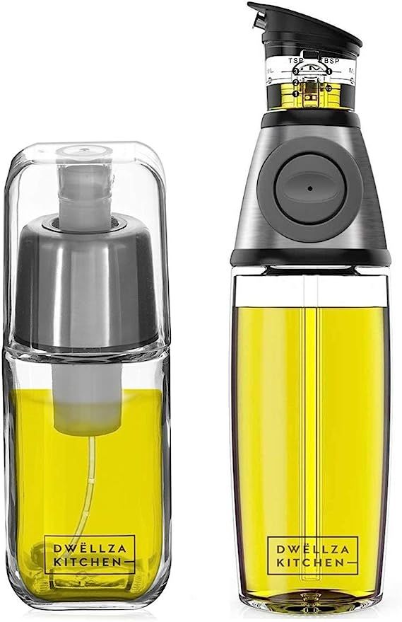 DWËLLZA KITCHEN Olive Oil Dispenser and Oil Sprayer for Cooking Set – Premium Oil Mister Spray... | Amazon (US)