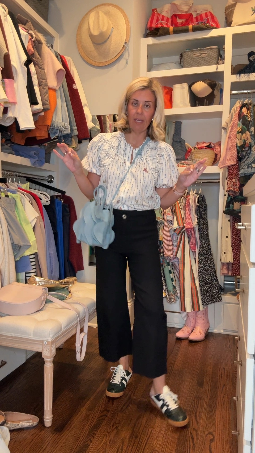 I think this should be our uniform…endless styling possibilities with a white top and jeans. 

Sizing:
Top - xs
Pants - Magic Fabric 26P
Sneakers- 8 tts

#LTKdayinmylife #LTKSeasonal #LTKOver40