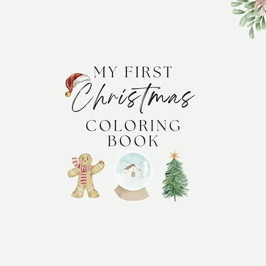 My First Christmas Coloring Book: Aesthetic Kids Coloring Holiday Christmas Edition | Amazon (US)