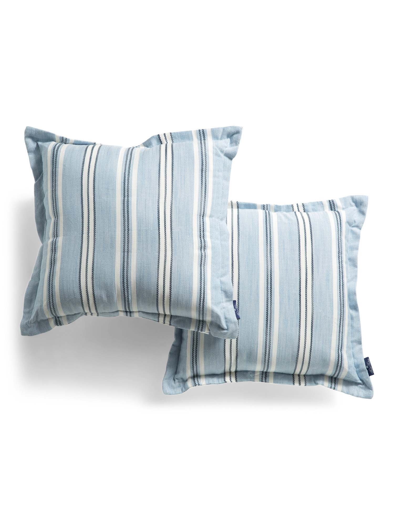 2pk 18x18 Outdoor Chambray Striped Pillows | TJ Maxx