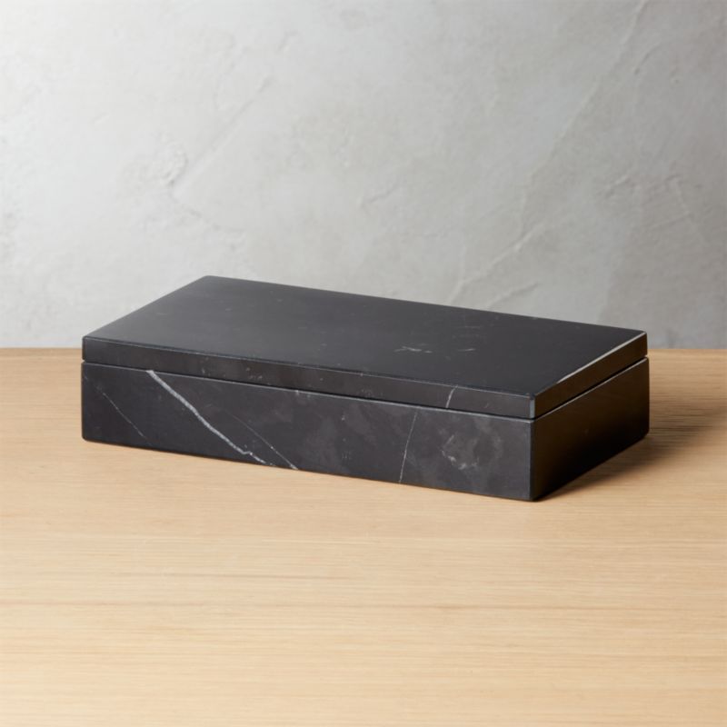 Large Black Marble BoxIn stock and ready to ship. ZIP Code 60103Change Zip Code: SubmitClose$29.... | CB2
