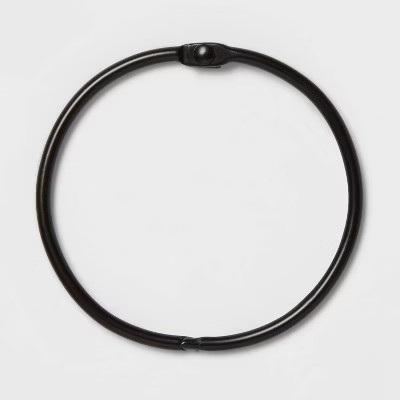 Shower Curtain Rings  Matte Black - Made By Design™ | Target