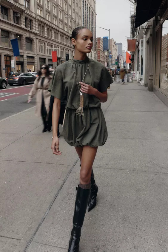 PUFF MINI DRESS | Zara US