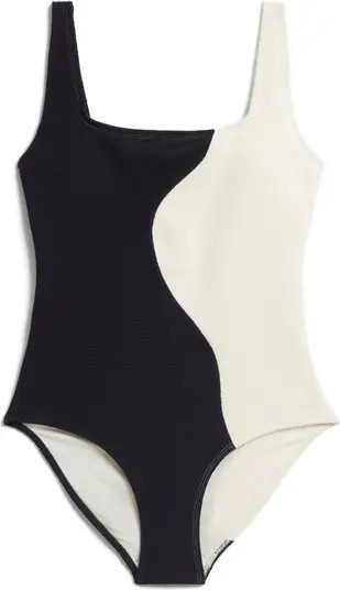 Two-Tone One-Piece Swimsuit | Nordstrom
