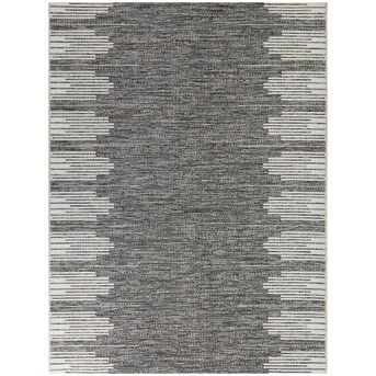 allen + roth 5 X 7 (ft) Black Indoor/Outdoor Stripe Area Rug | Lowe's