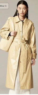 Nwt J. Crew Rain-or-Shine Trench Coastal Khaki Medium | eBay US