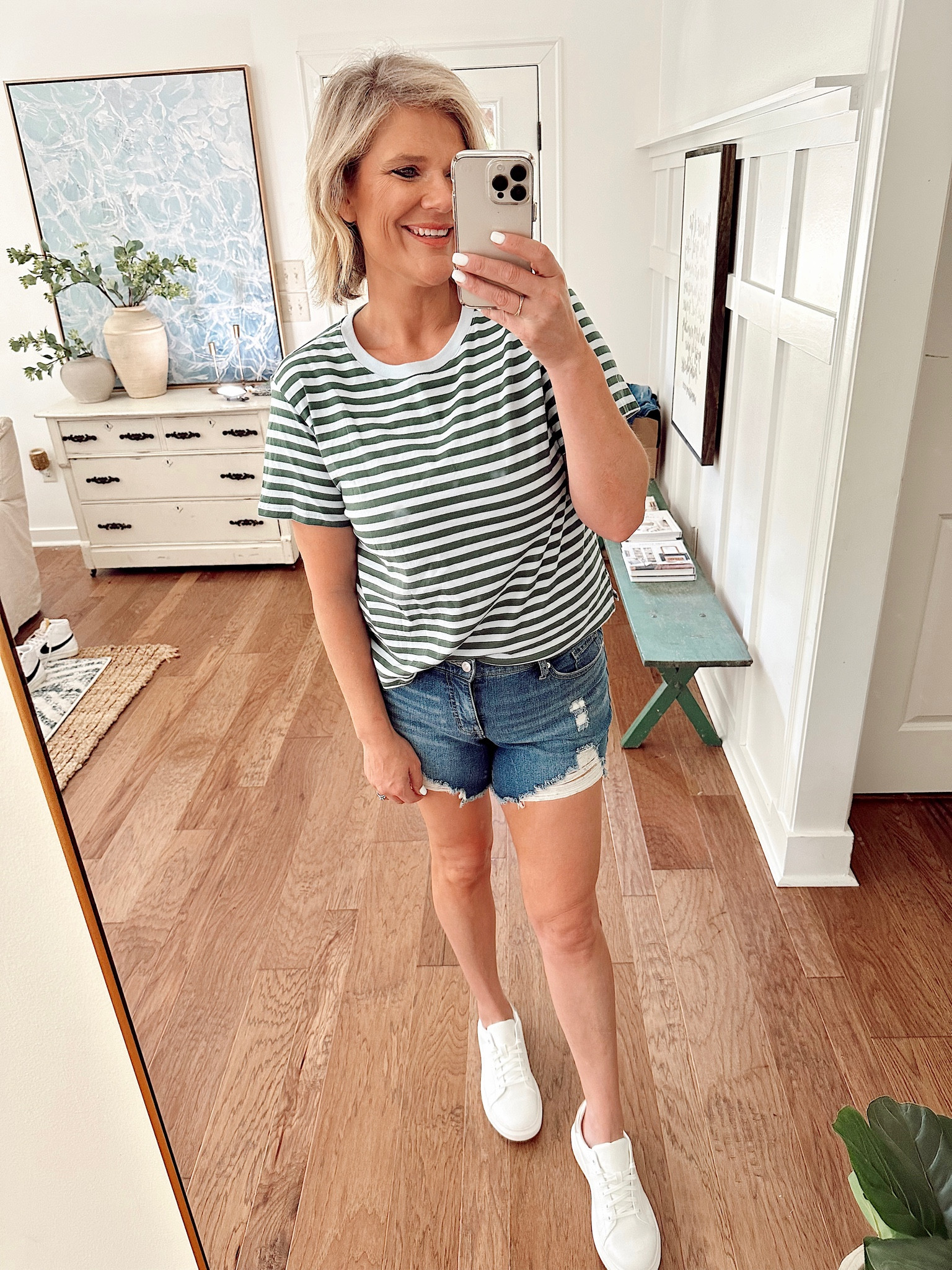 Summer outfit idea for running errands from @walmartfashion ! Wearing size 8 in the shorts (they have good stretch!) and large in the top. #walmartfashion #walmartpartner 

#LTKfit 

#LTKFind #LTKunder50