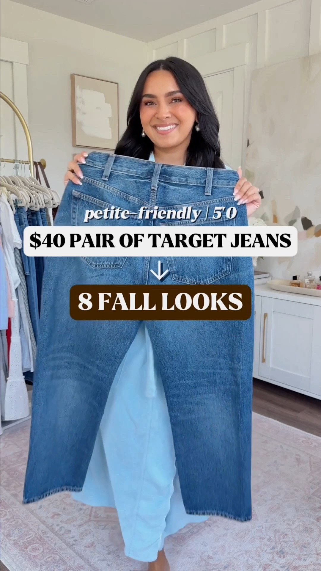 Target Jeans Styled 8 Ways!
For reference: I’m 5’0, petite, 32b bra size, and 2/26 in bottoms, pear shaped. 
*Everything I share is unaltered! TTS means true to size. Between size 5-6.5 in shoes

Jeans size 2 short TTS

Brown faux suede jacket size xs petite TTS
Tan sweater - old, similar linked
Pink ballet flats size 5 TTS

Navy blue scarf trench coat size xxs TTS
White button down - old, similar linked
Brown flats - old, similar linked

Burnt orange flats are old but linked the exact style in an updated color!

Floral barn jacket size xxs TTS
Pink ballet flats size 5 TTS

Burgundy stripe polo size xs TTS
Brown cardigan size xs TTS
Brown mesh flats size 5 TTS

Yellow floral top size xs TTS

Green eyelet top size xs TTS - Use code RACHELM15 for 15% off!
Gold flats - old, similar linked

Brown cardigan size xs TTS
White tank size xs TTS



Fall outfits women
Petite style
Casual outfit ideas
Everyday looks

#LTKPetite #LTKootd #LTKgrwm