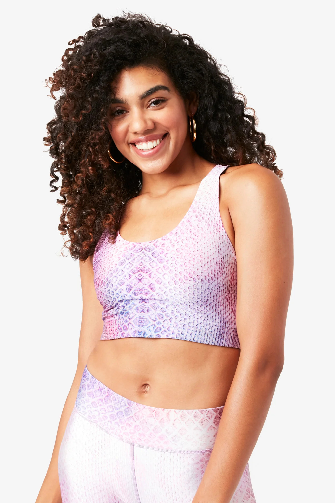 Pink Python Hi-Shine Sports Bra | Terez