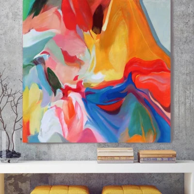 One-of-a-Kind Original Irena Orlov 'Volcano 2' Painting on Canvas | Perigold