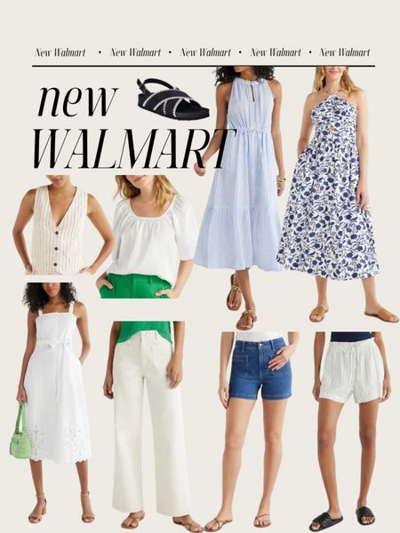 The prettiest new Walmart finds!! @walmart @walmartfashion dresses, sundresses, summer dress, vest, summer tops, shorts. 

#LTKFindsUnder100 #LTKFindsUnder50