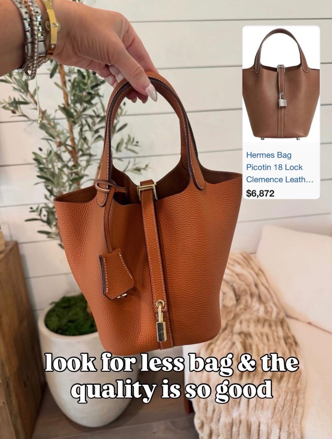 Amazon fashion Amazon finds fall bag bucket bag looks like Hermes