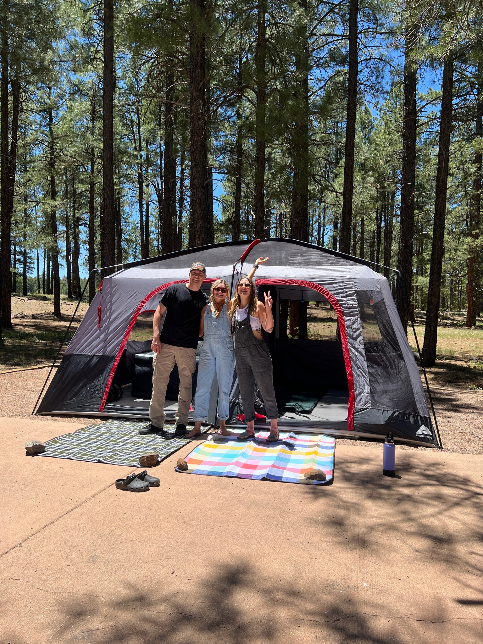 The tent that we chose for camping in Northern Arizona in June was perfect! The lows were in the 40s and the hottest it got was 80° with windy afternoons every day. Set up was simple once we figured out all the pieces and the directions. 

Outdoors, outdoor, camping, family friendly tent, large tent, camping tips

#LTKActive #LTKFamily #LTKTravel