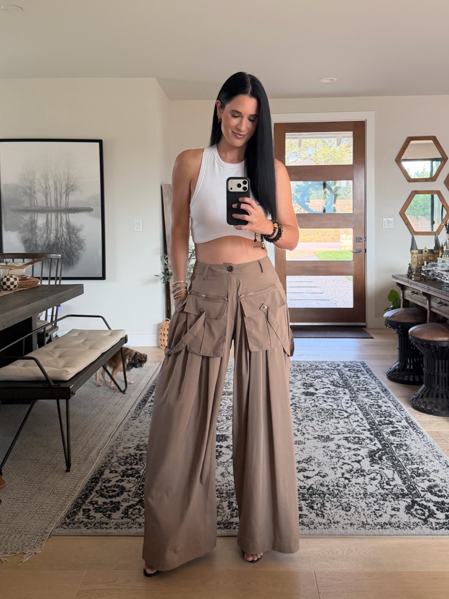 These pants from @AKIRA  are almost sold out!! I’m in a size small and they’re only $50!