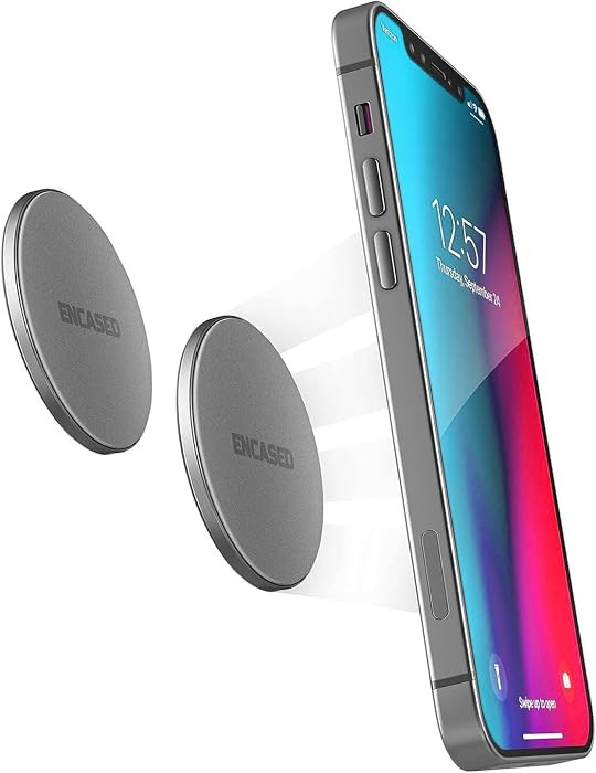 ENCASED Magnetic Mount-Anywhere iPhone Disks (2 Pack) Designed for MagSafe, Stick On Phone Holder... | Amazon (US)
