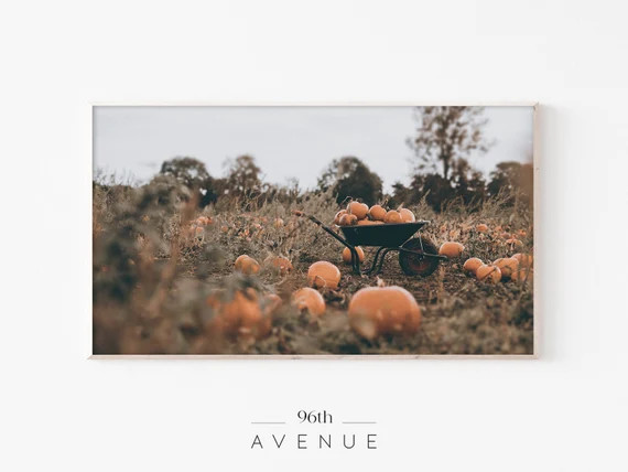 Thanksgiving Frame Tv Art  Halloween Tv Wall Art  Fall - Etsy | Etsy (US)