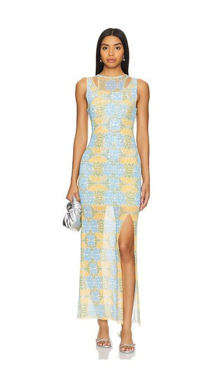 MISA Los Angeles Fernanda Dress in Baby Blue. - size S | Revolve Clothing (Global)