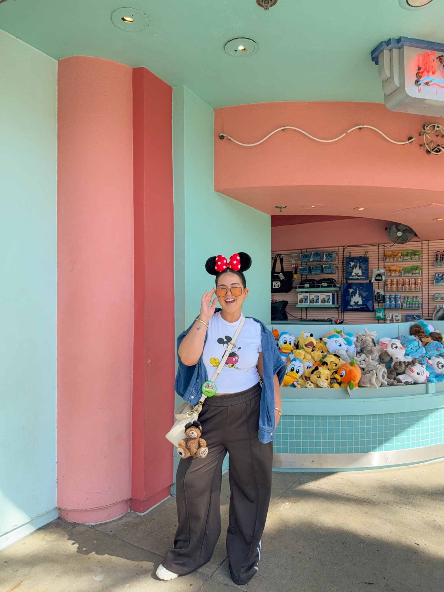 disney fit 🧚 top is Uniqlo but no longer available - linked some other cutie ones! I'm wearing a M Petite in the track pants & they're currently on sale for $77 🫶🏼 // fall outfits, theme park outfit, fall fashion

#LTKMidsize #LTKPetite #LTKSeasonal