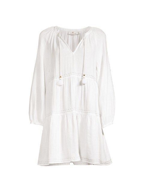 Gauzy Tiered Coverup | Saks Fifth Avenue