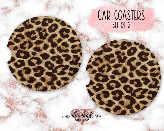 Leopard Car Coasters  Cheetah Car Coasters  Leopard Coasters | Etsy | Etsy (US)
