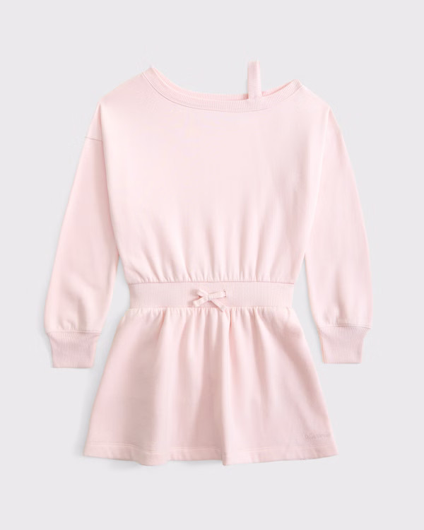 girls long-sleeve off-the-shoulder mini dress | girls dresses & rompers | Abercrombie.com | Abercrombie & Fitch (US)