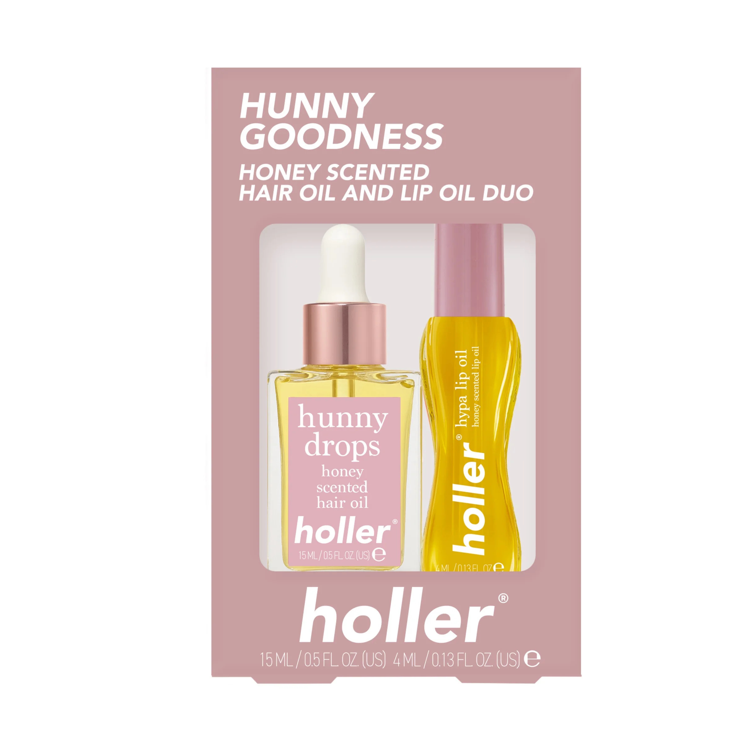 Holler Hunny Goodness Honey Scented Hair Oil And Lip Oil Duo, 2 Piece Set | Walmart (US)