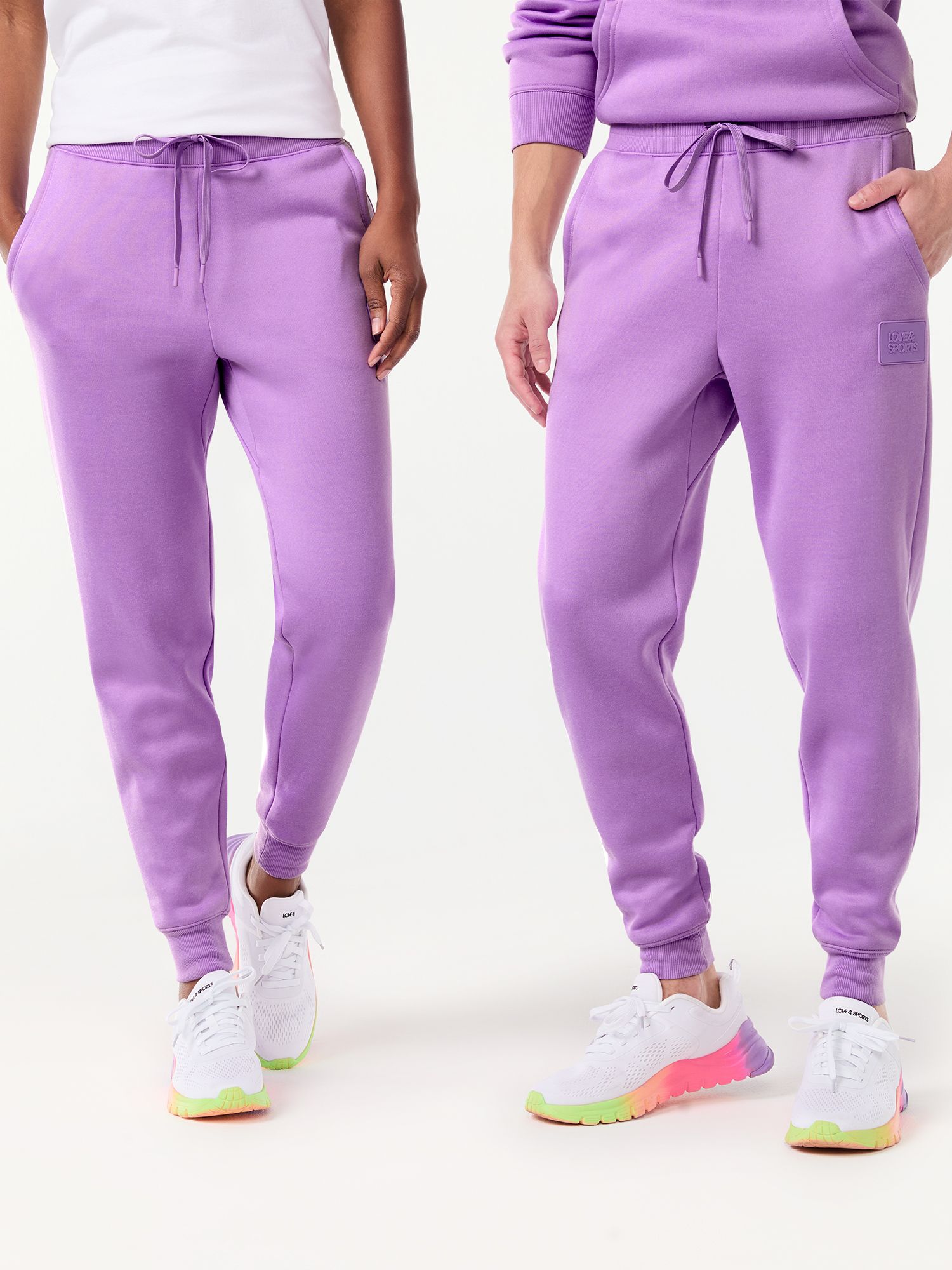 Love & Sports All Gender Fleece Jogger Sweatpants | Walmart (US)
