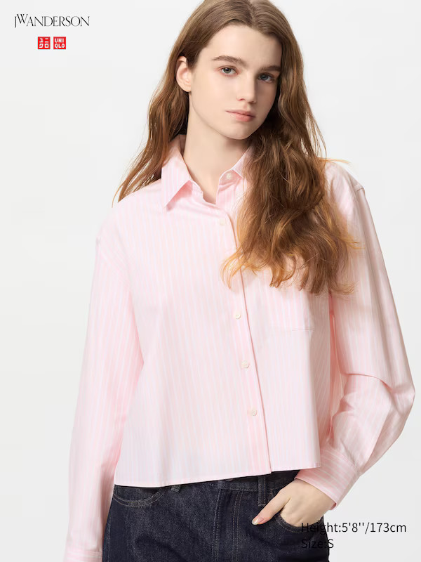 Camisa oxford cuadrada (rayas) | Uniqlo ES
