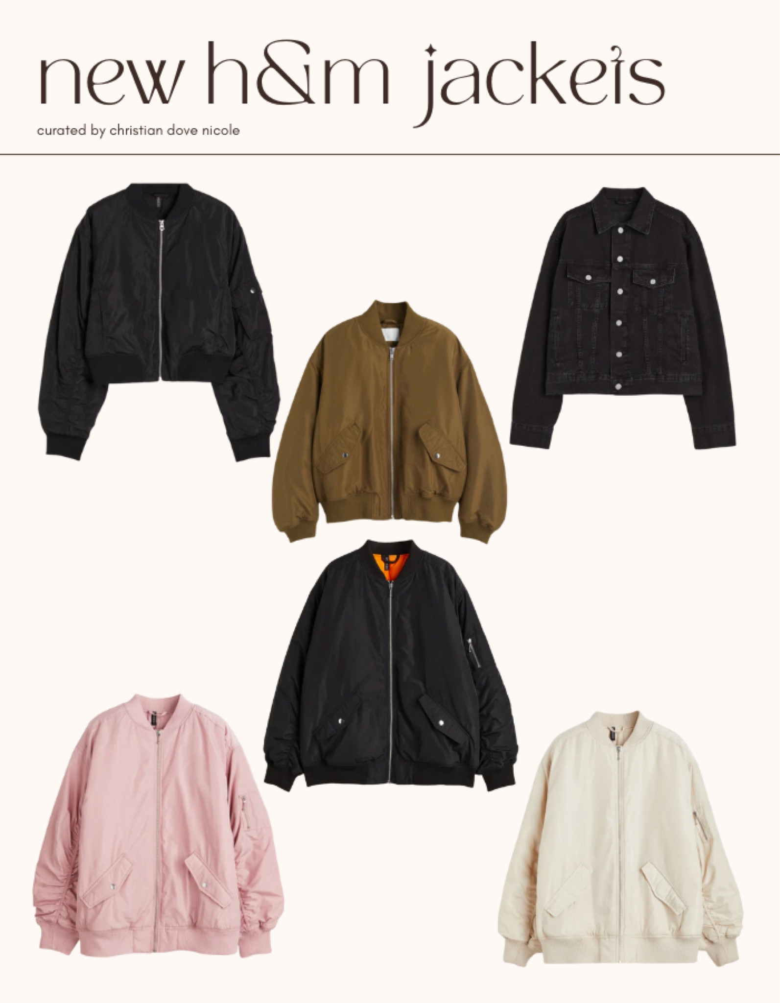 new h&m jackets that are perfect for spring or fall 😌 add these to your cart #streetwear #outfitinspo #hm

#LTKFind #LTKstyletip #LTKsalealert