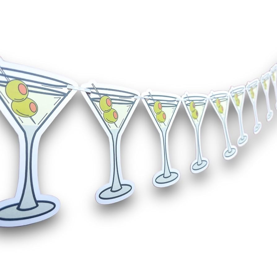 Martini Party Banner | A Tini Bit Older | Bikinis and Martinis | Party Banner Hanging Sign | Ween... | Amazon (US)