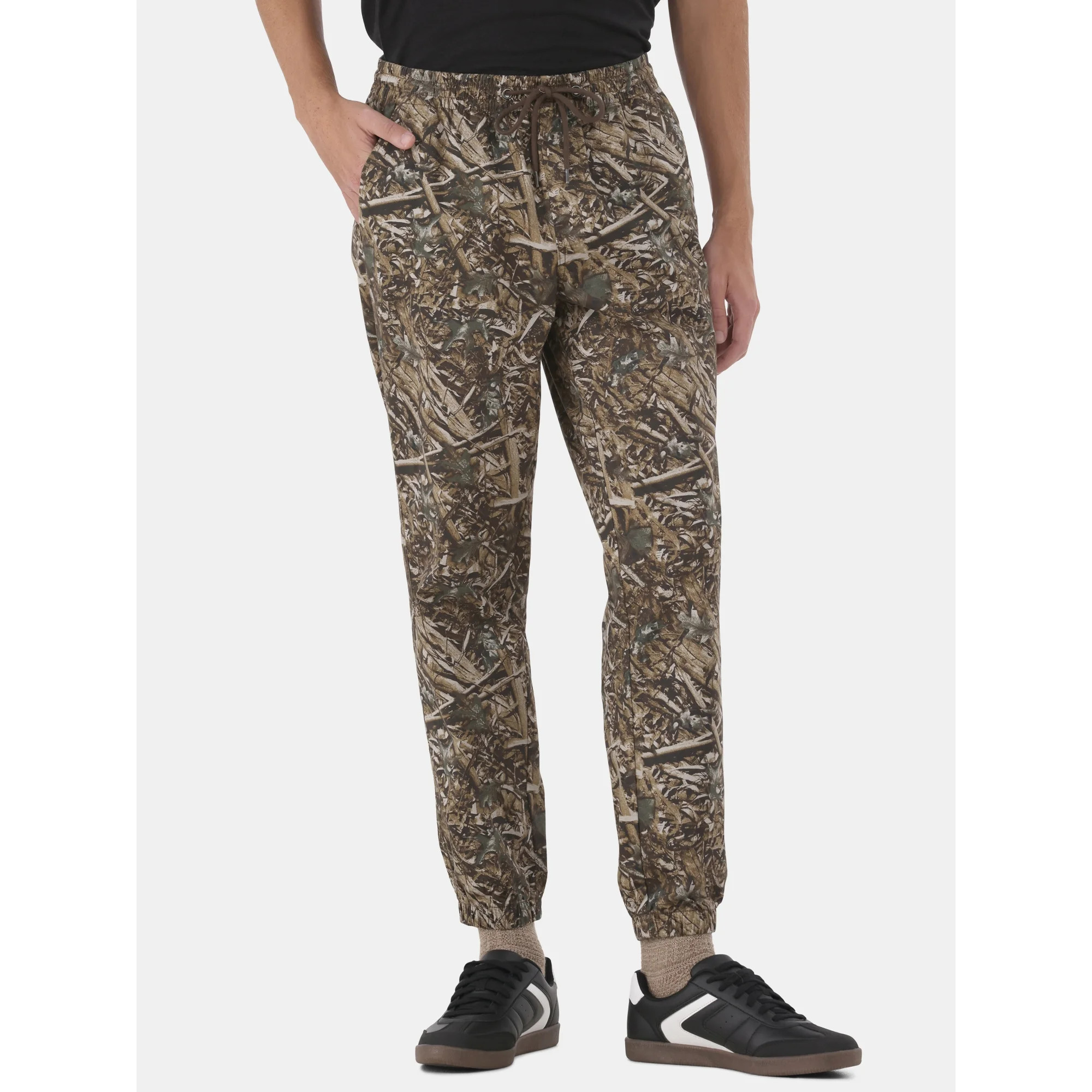 No Boundaries Twill Jogger Pants, Men’s and Big Men’s, Sizes XS-5XL | Walmart (US)