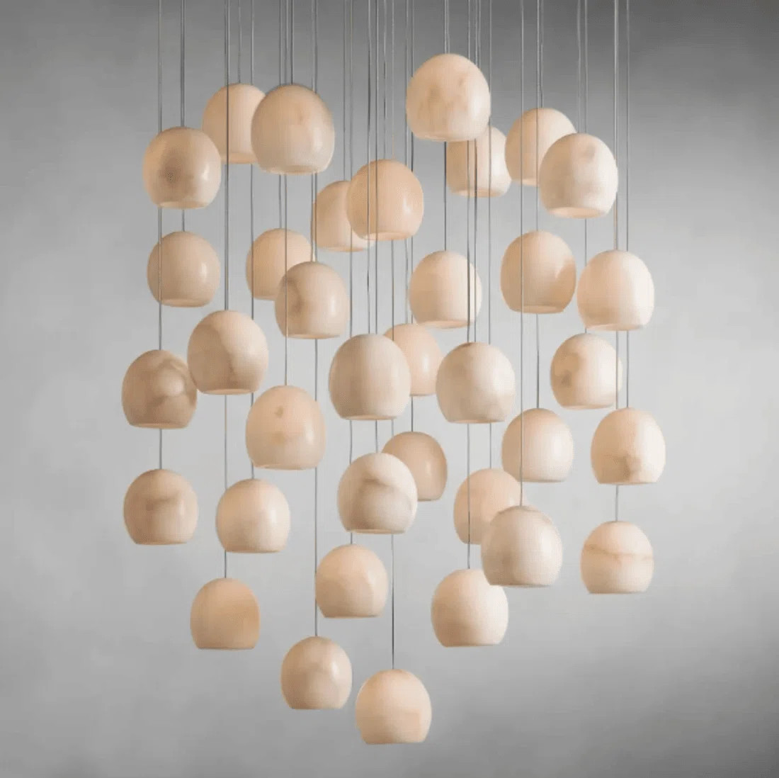 Alabaster Maeva Round Chandelier 33'' Dia | Wayfair North America