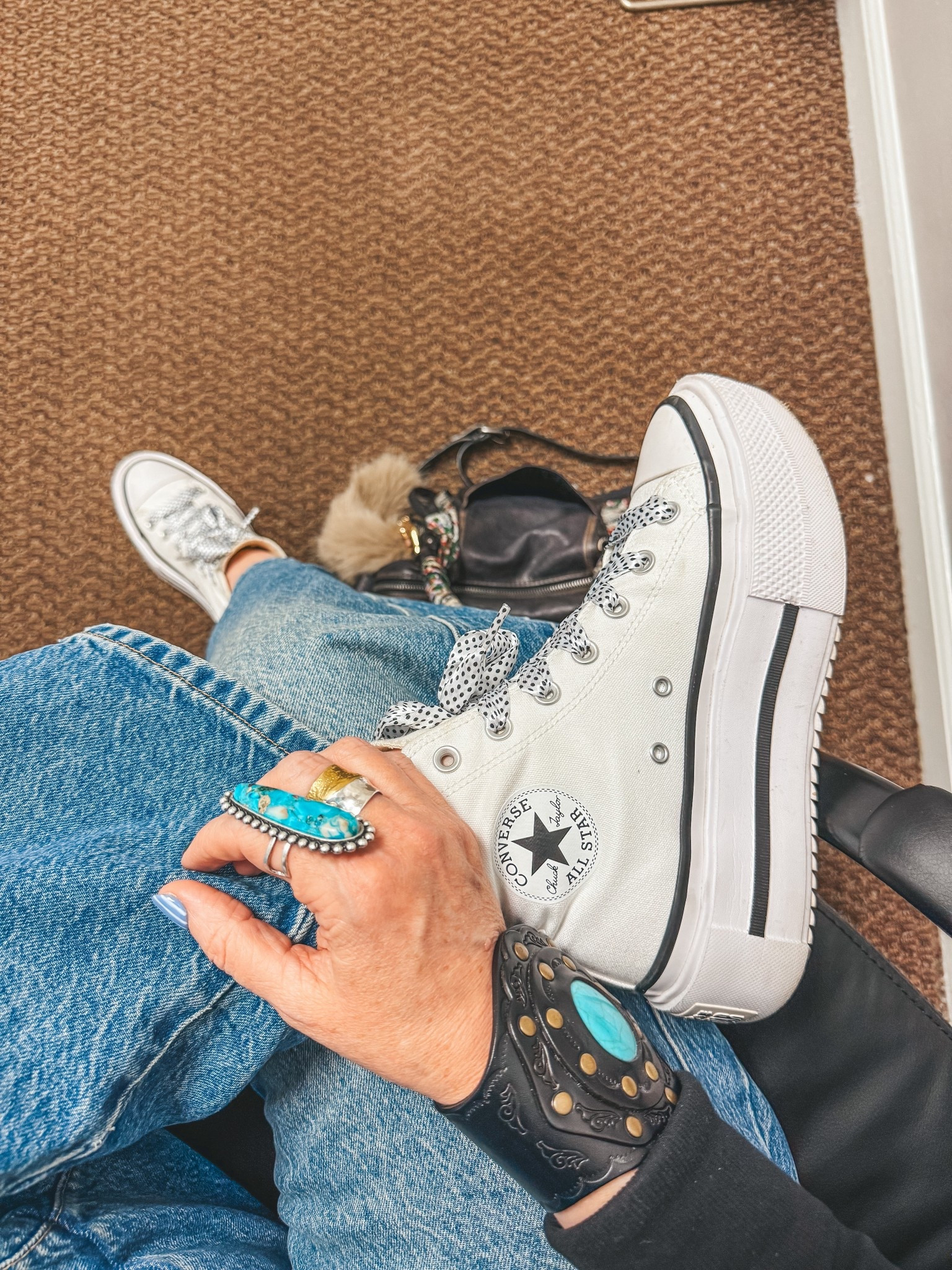 Love my turquoise ring and cuff from @threebirdnest save with code MANDIE20MAULDIN 

#LTKStyleTip #LTKFindsUnder50 #LTKOver40