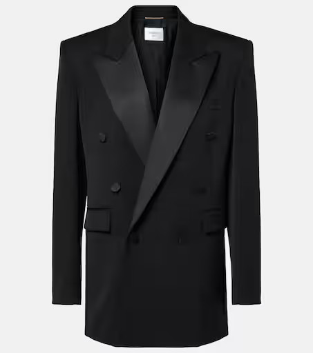 Satin-trimmed wool tuxedo jacket | Mytheresa (UK)