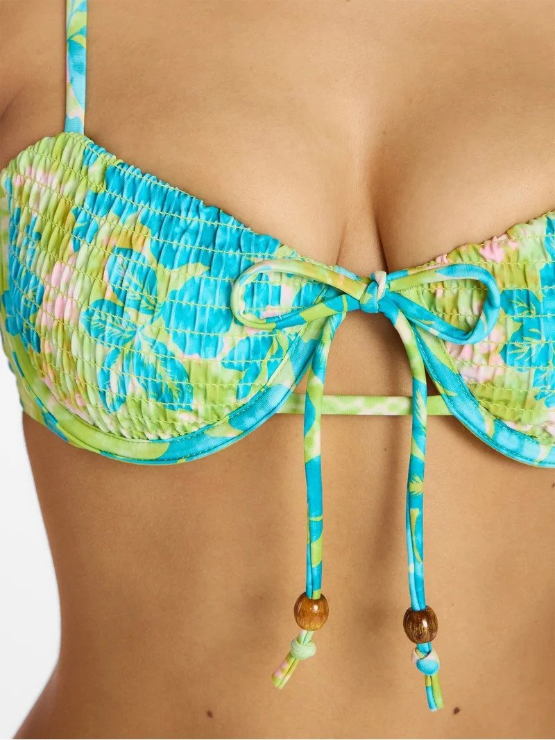 No Boundaries Womens Balconette Underwire Bikini Top, Sizes XXS-XXL | Walmart (US)
