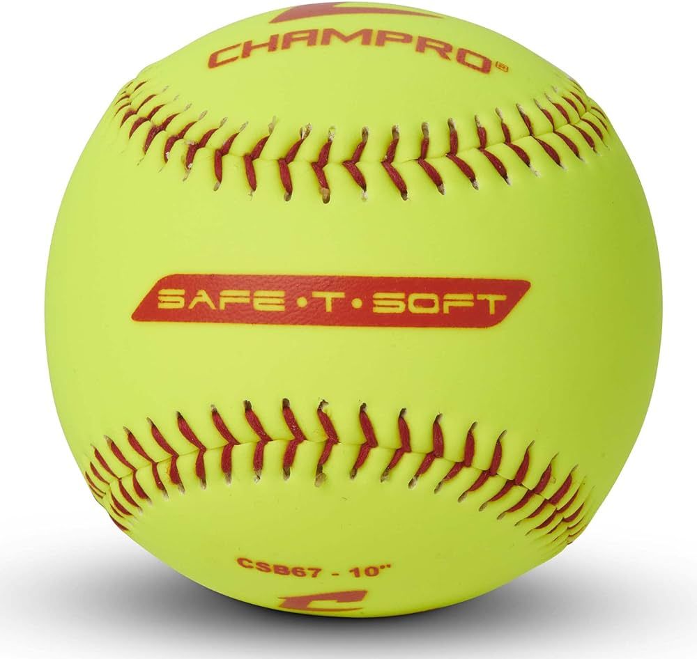 Champro Safe-T-Soft 10" Softballs with Durahide Cover, RIF 1, 12 Pack | Amazon (US)