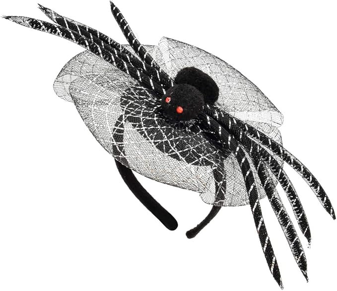 DDazzling Halloween Spider Web Headpiece Black Widow Headdress Festival Headpiece Cosplay | Amazon (US)