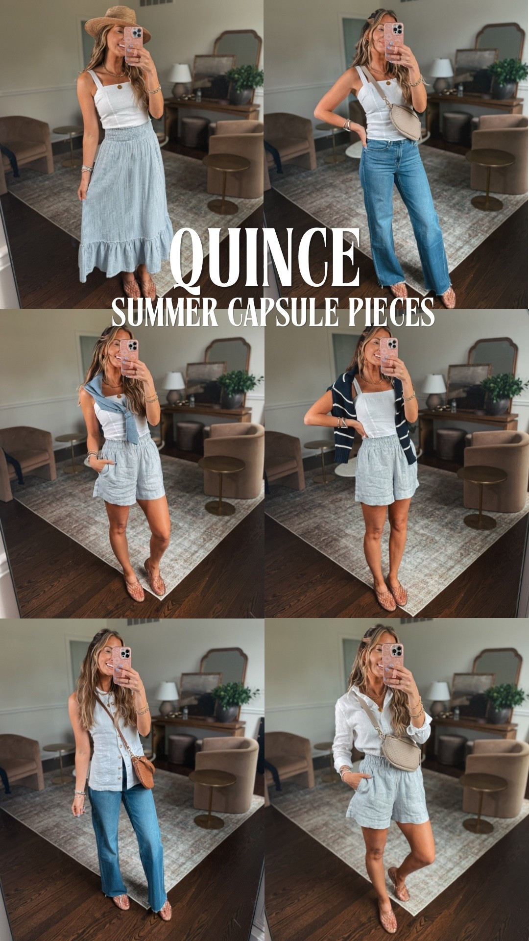 6 summer capsule wardrobe pieces all from @Quince ! These are lightweight fabrics, timeless pieces that you’ll wear five summers from now! Mix and match for several easy and cute summer outfit ideas! 
#liketkit #QuincePartner

#LTKootd #LTKgrwm #LTKmomlife