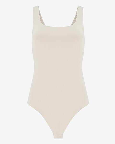 Fitted Square Neck Thong Bodysuit | Express