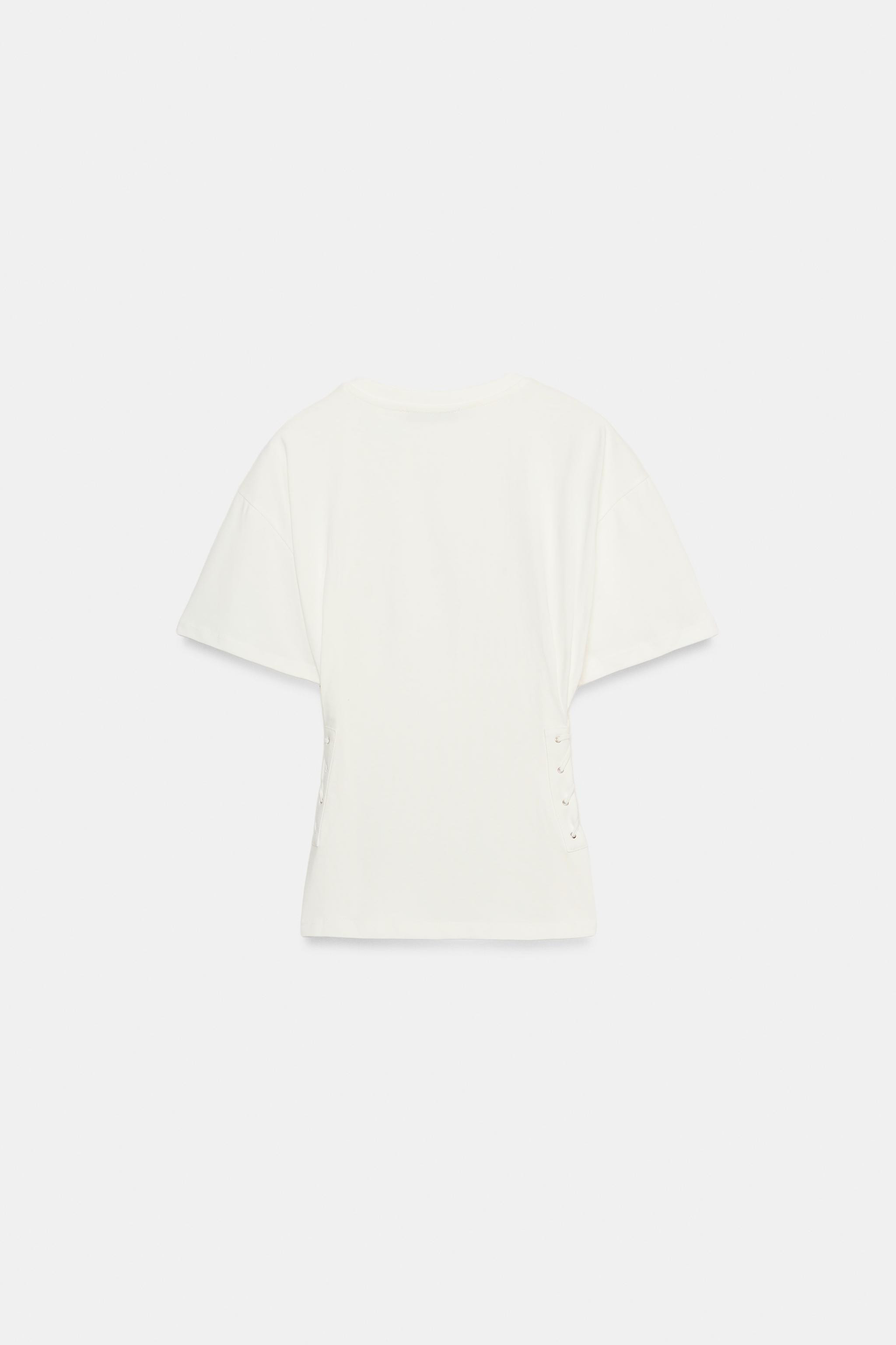DRAWSTRING T-SHIRT | Zara US
